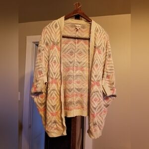 S Half Sleeve Sweater Cardigan